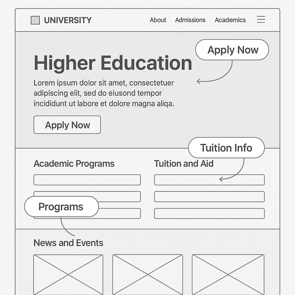 Higher Ed Website (Blog)