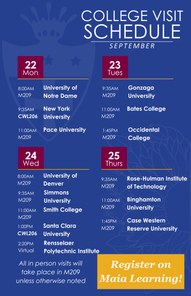 NextGrad College Visits Sept 22 25 1
