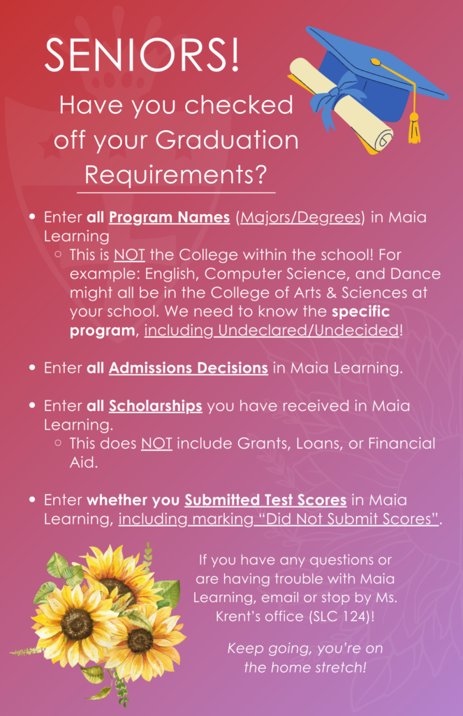 NextGrad Senior Grad Requirements