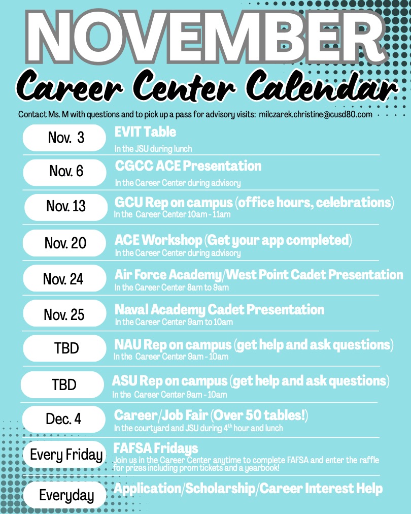 November College and Career Calendar 1